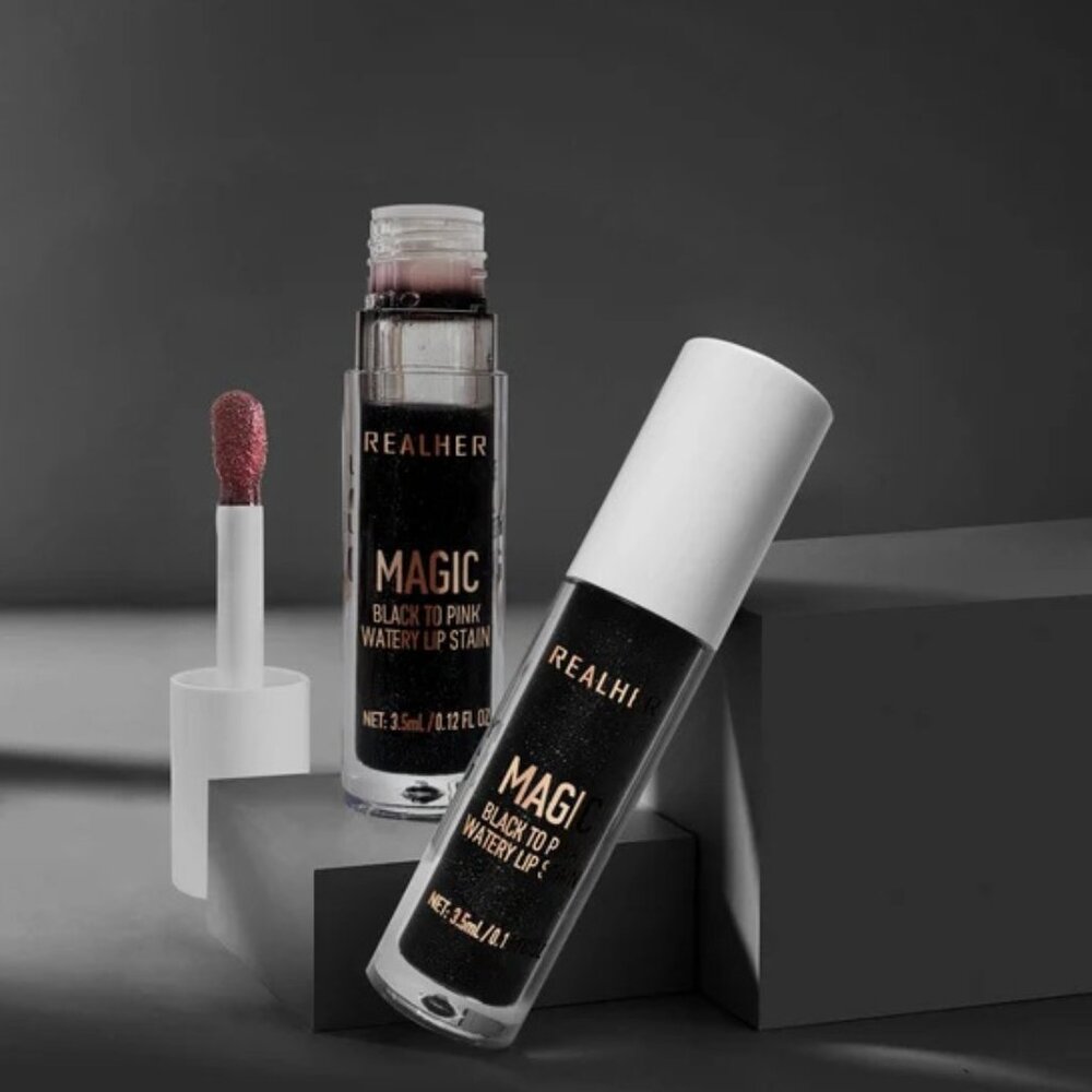 New RealHer Magic Black To Pink Lip Stain